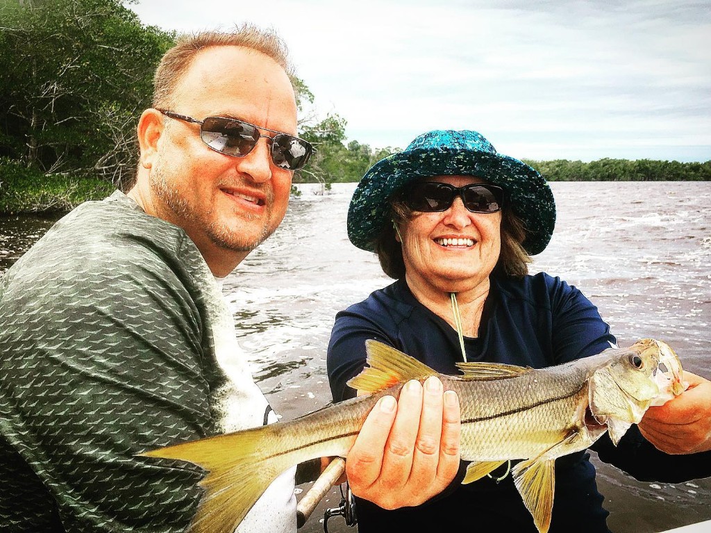 Two people fishing in Florida
