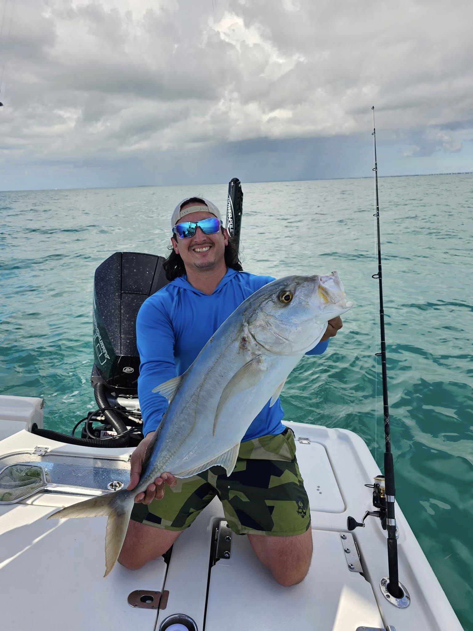 Crevalle Jack fish caught by fisherman in Tavernier