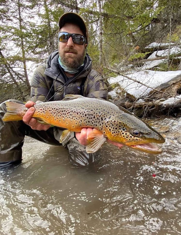 single angler fishing on the water in michigan