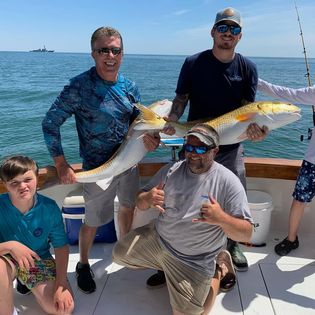 Angler with a big fish caught in Hampton