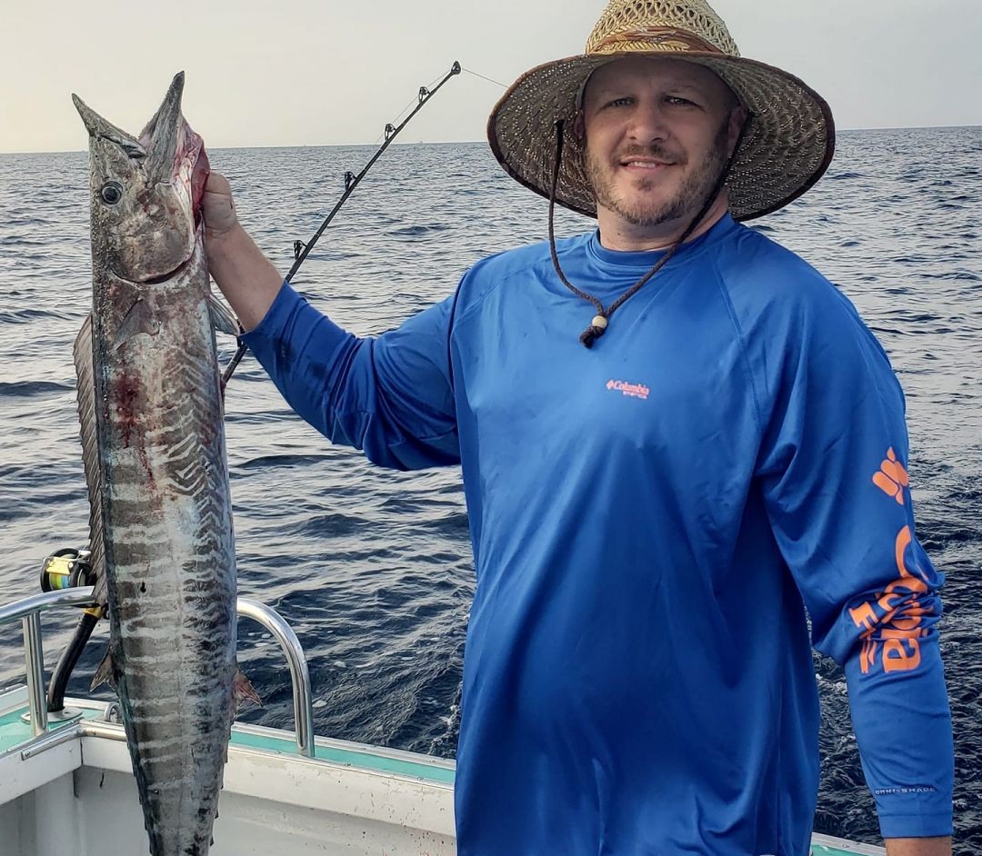 A massive wahoo fish caught at Miami Beach