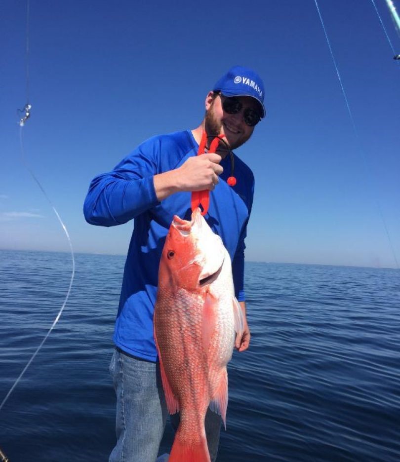 Lone angler fishing in Pensacola