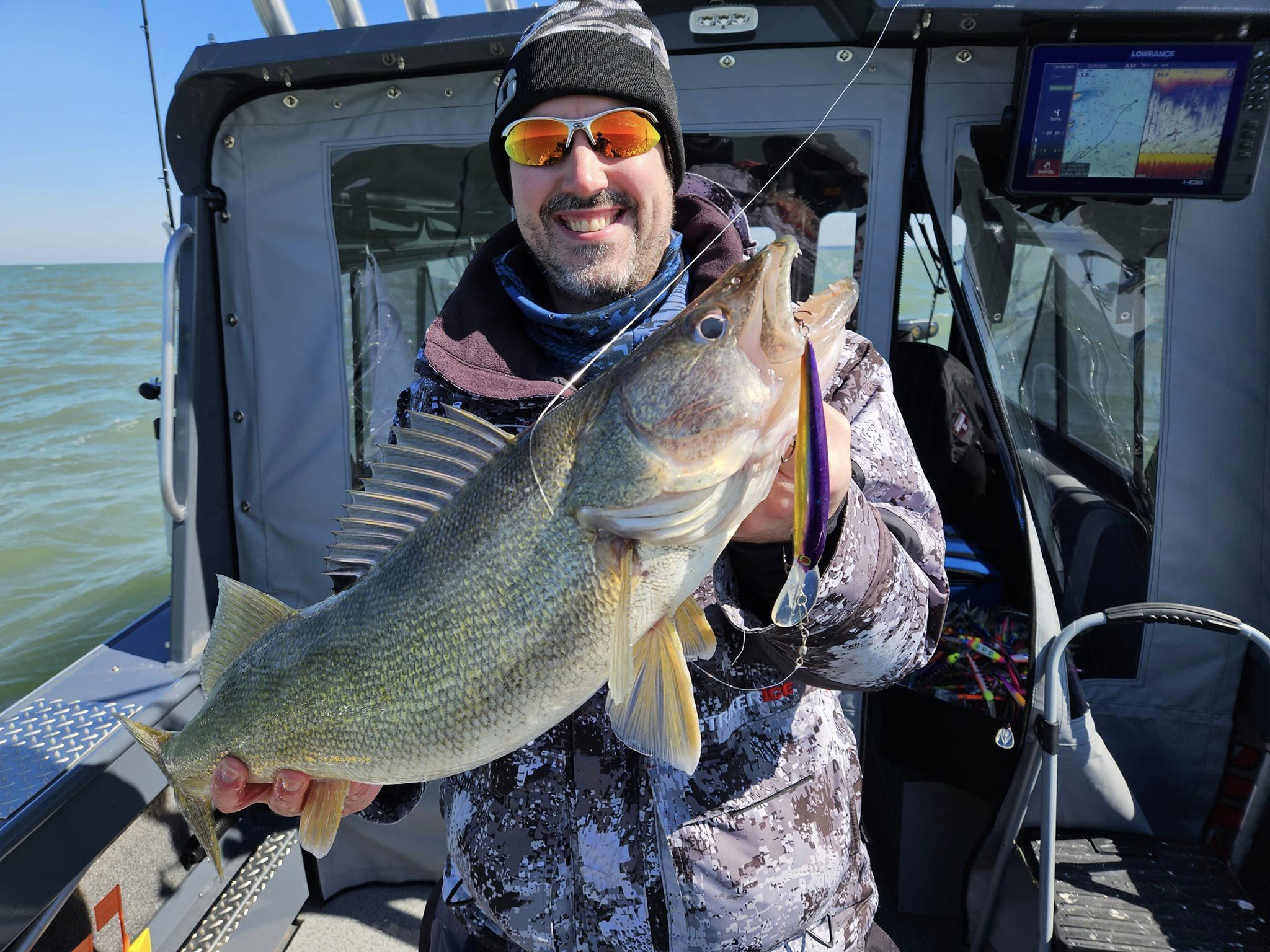 One person fishing at Lakeside Marblehead