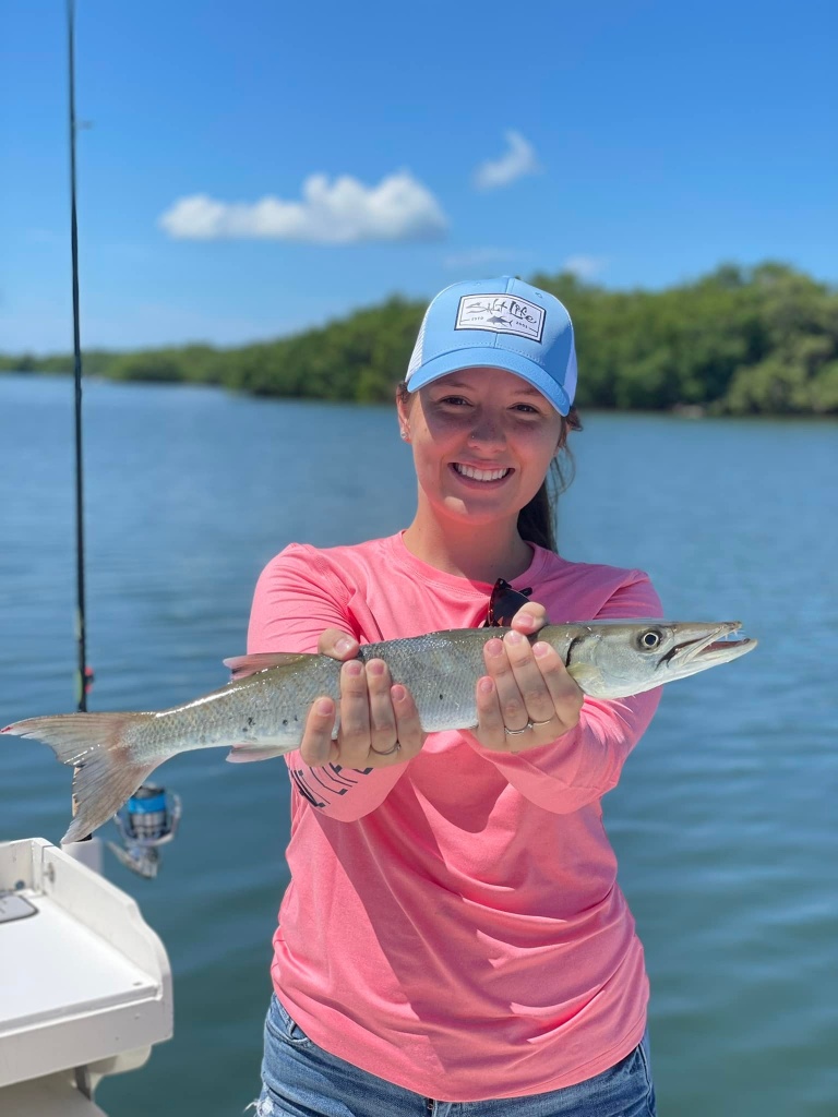 A single bluefish caught in Cape Coral