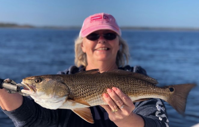Redfish caught in FL during fishing