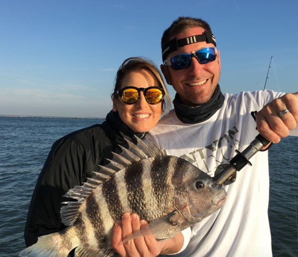 Sheepshead fish caught while fishing in FL