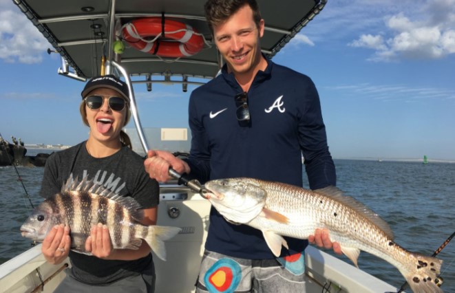 Two sheepshead fish caught in FL