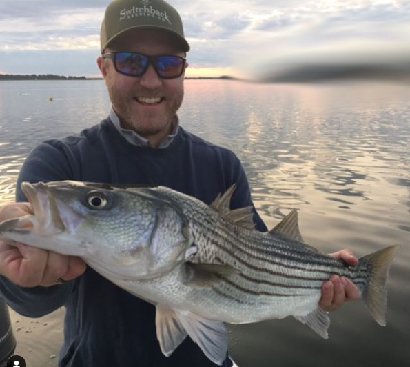 Striped bass caught fishing in MA