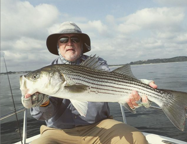 Striped bass caught in Rowley