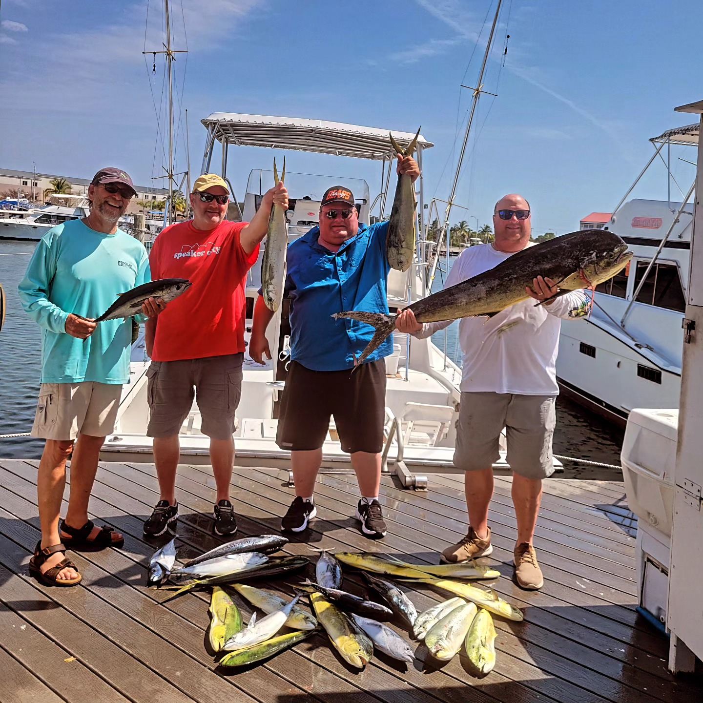 3 blackfin tuna caught fishing in FL
