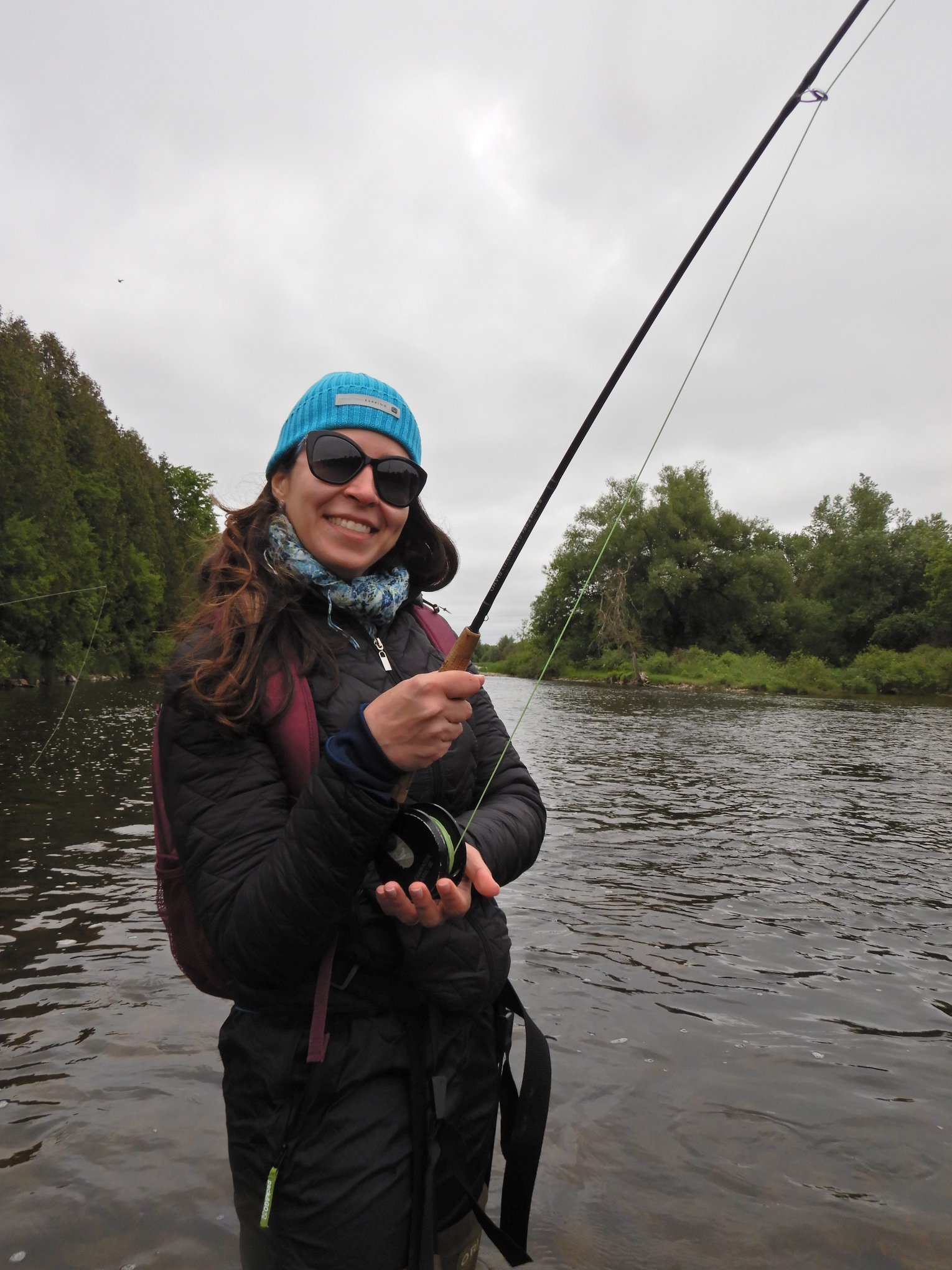 Couple enjoying fishing adventure in Ontario