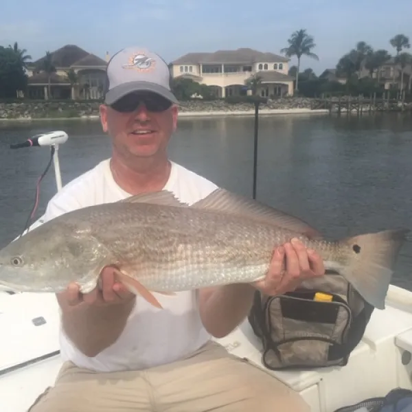 Redfish caught in FL during fishing