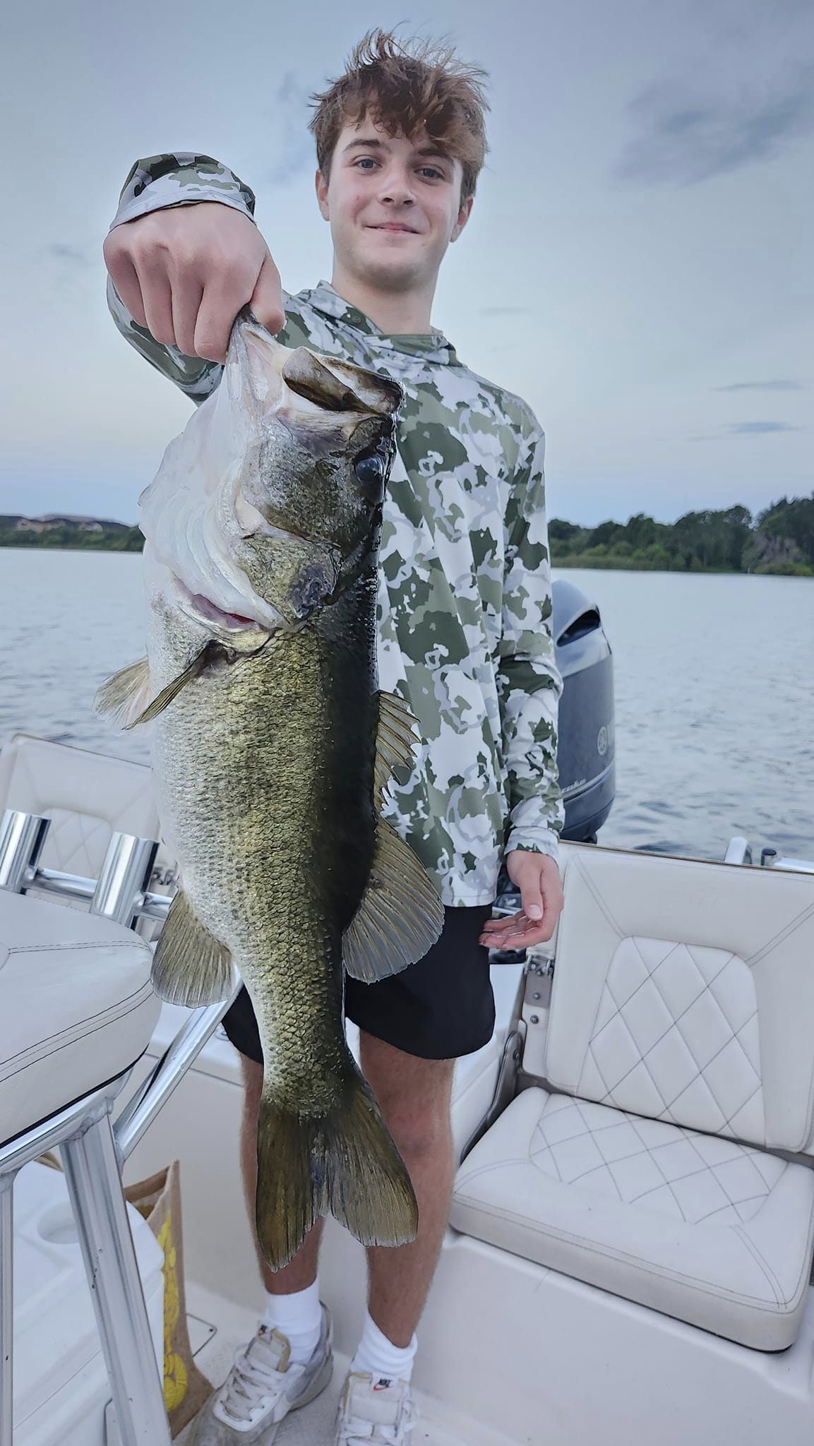 Lone angler fishing in Orlando