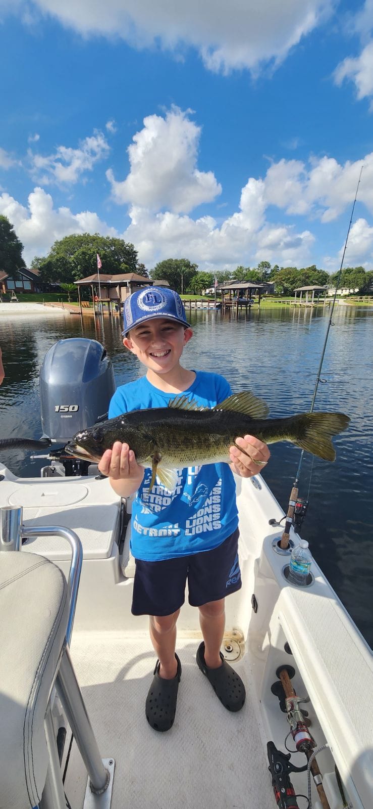 Largemouth bass caught in Orlando, Florida