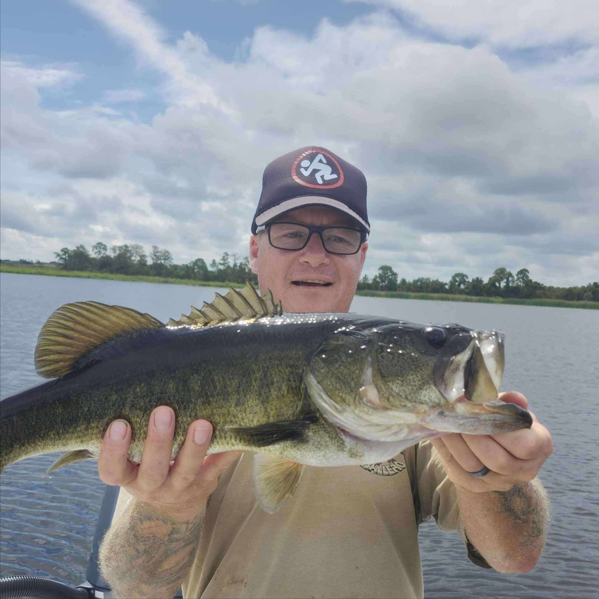 A lone angler reeling in a catch in Florida