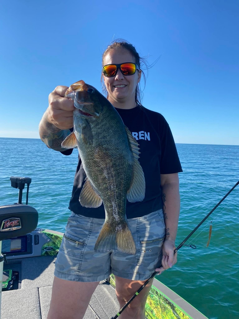 A warmouth fish measuring 22 inches
