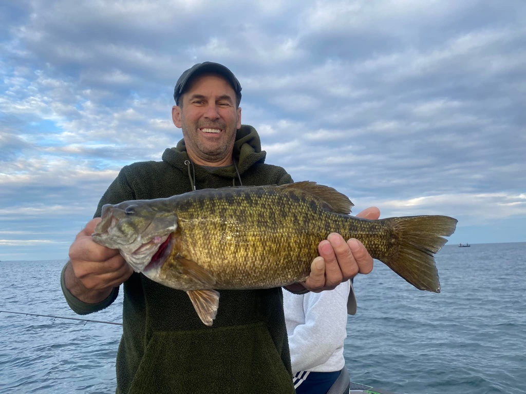 Smallmouth bass caught in Erie