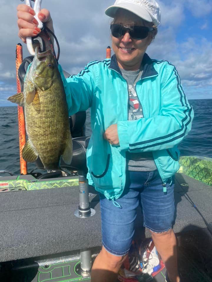Smallmouth bass caught in Erie