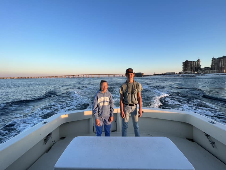 Two anglers fishing in Destin