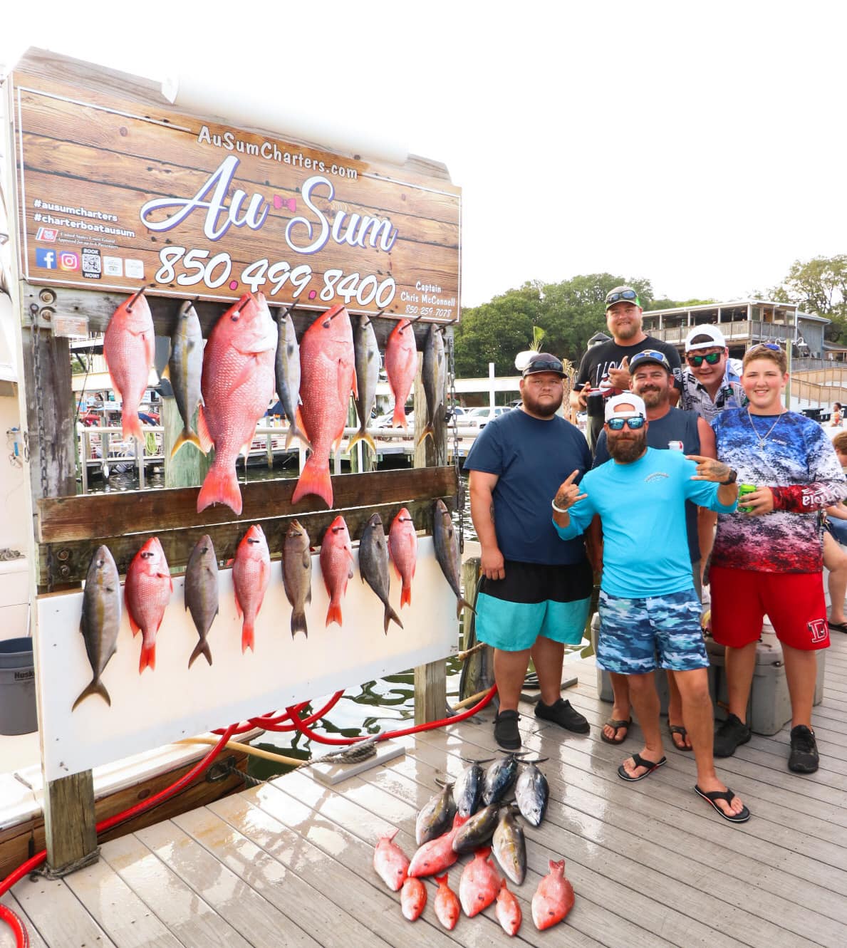 8 fish caught while fishing in FL