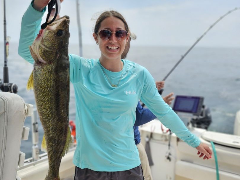Private walleye fishing charter on Lake Erie with 19' Ranger boat and Captain Mike guide