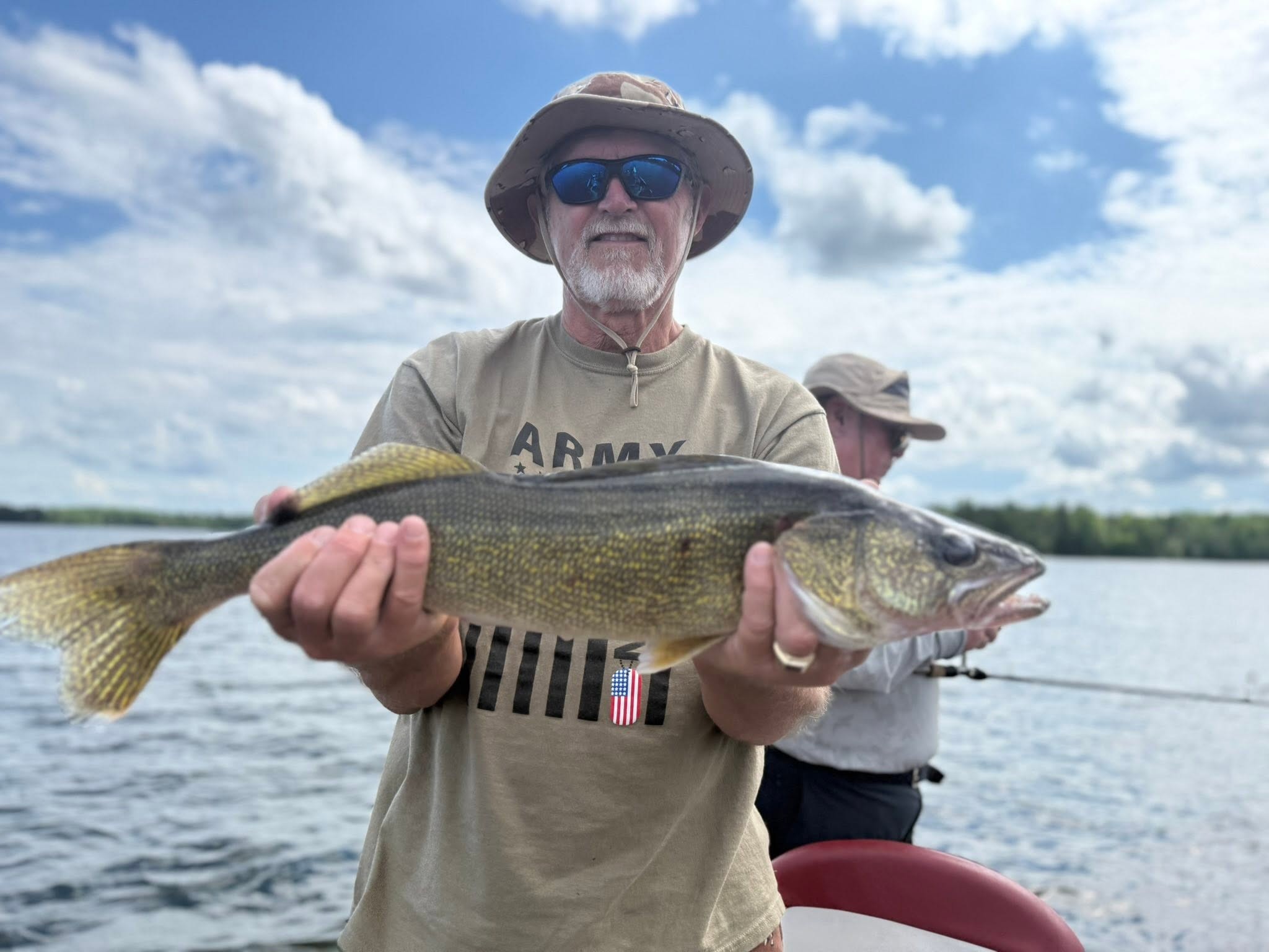 Walleye caught while fishing in Minocqua Wisconsin