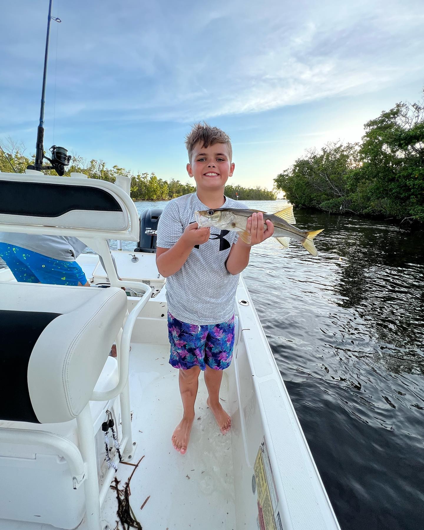 A single snook fish caught at Placida