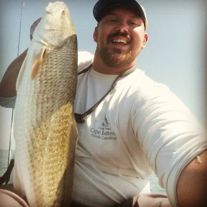Redfish measuring 19 inches caught in Islamorada