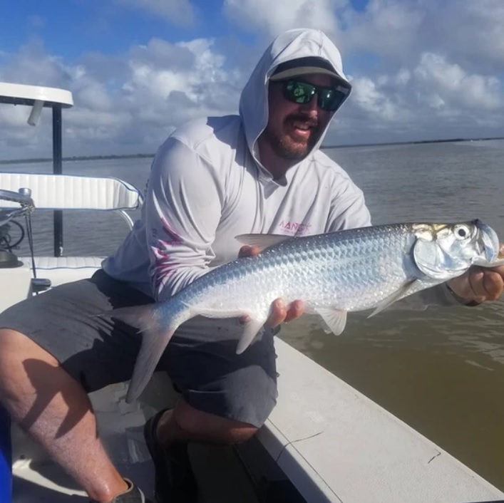 A tarpon fish caught in Islamorada