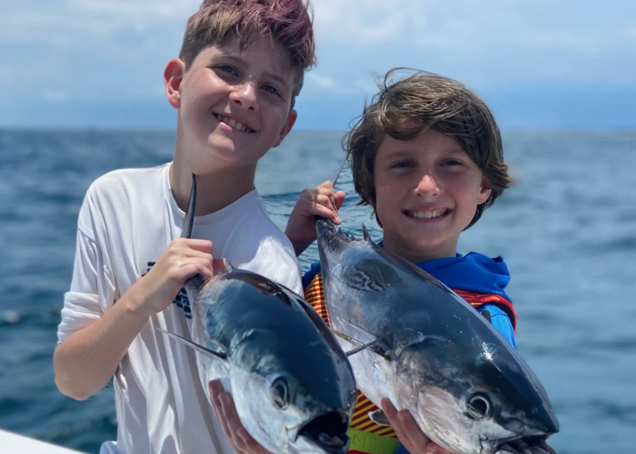Two channel catfish measuring 9 inches, caught while fishing in Jensen Beach