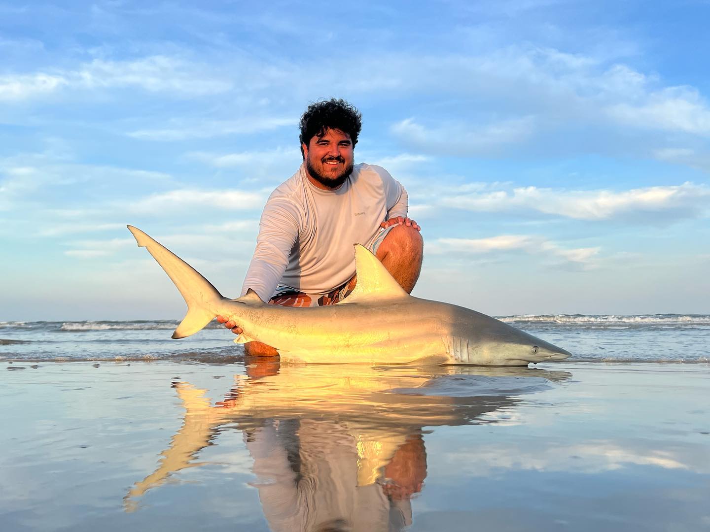Blacktip shark caught while fishing in Port Aransas