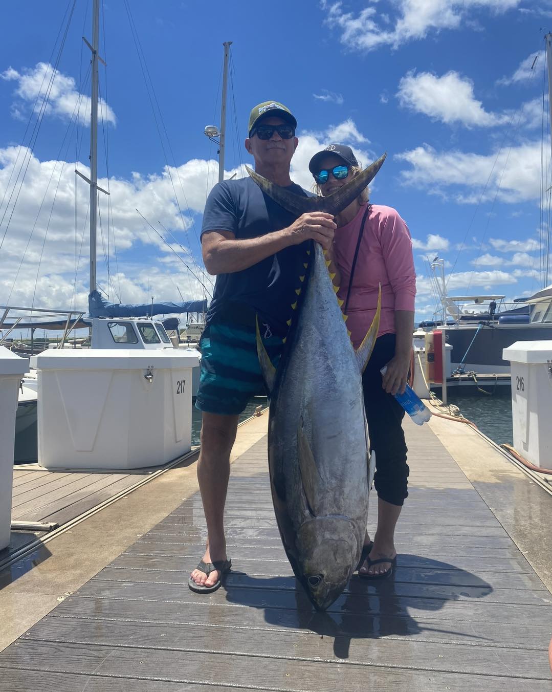 Anglers enjoying a fishing trip in HI