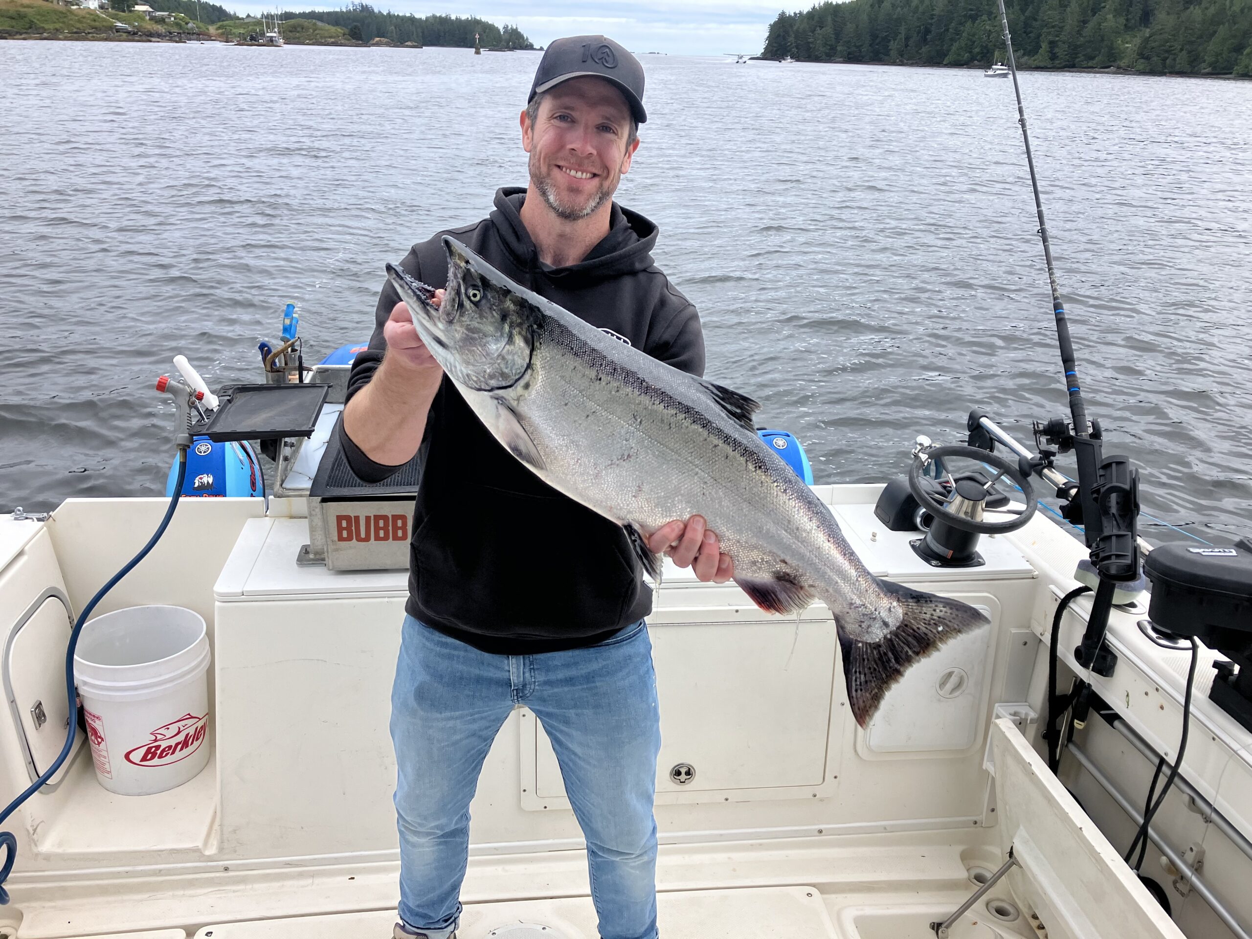 Chinook salmon caught in Ucluelet