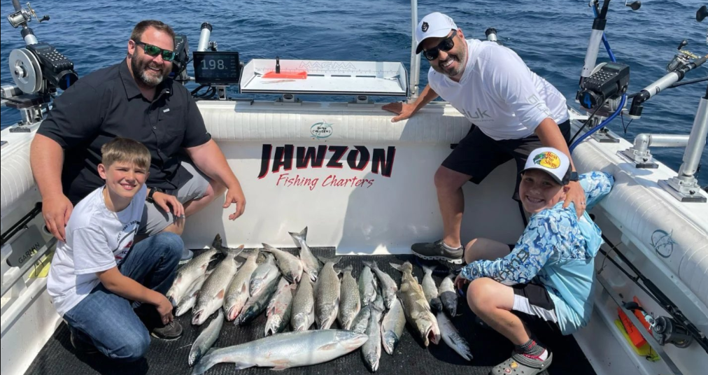Great fishing at Waukegan with 18-inch catch