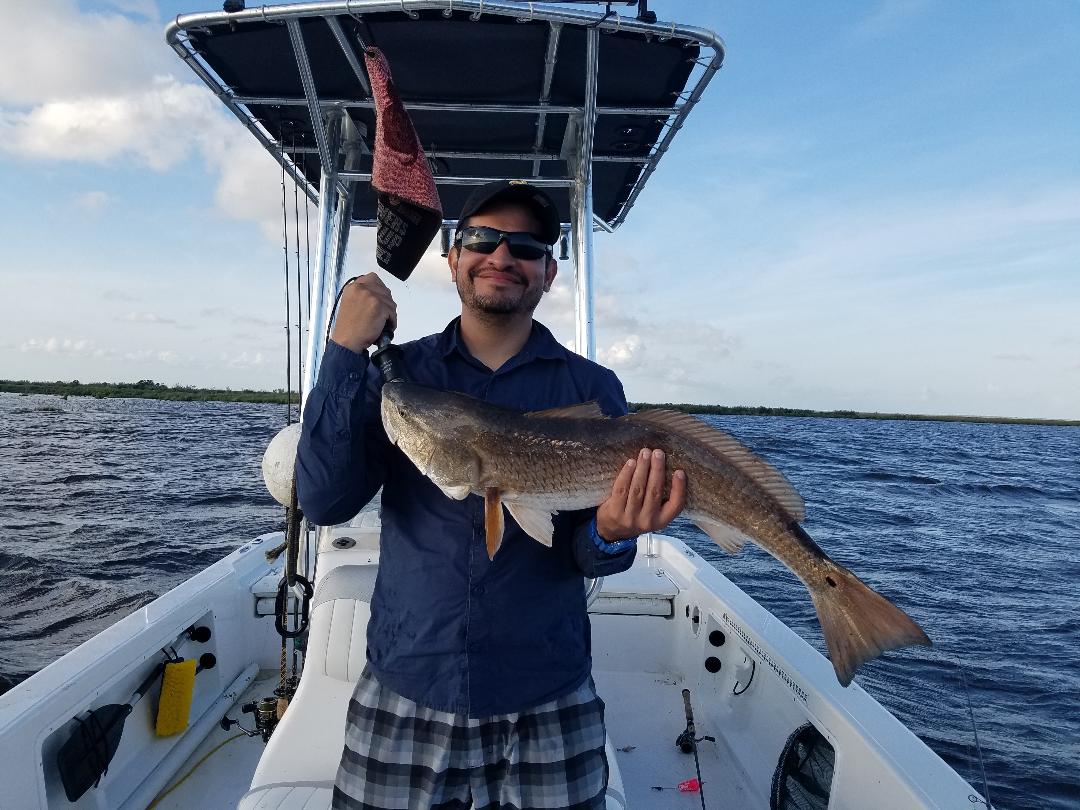 Angler with a 26-inch fish in Belle Chasse