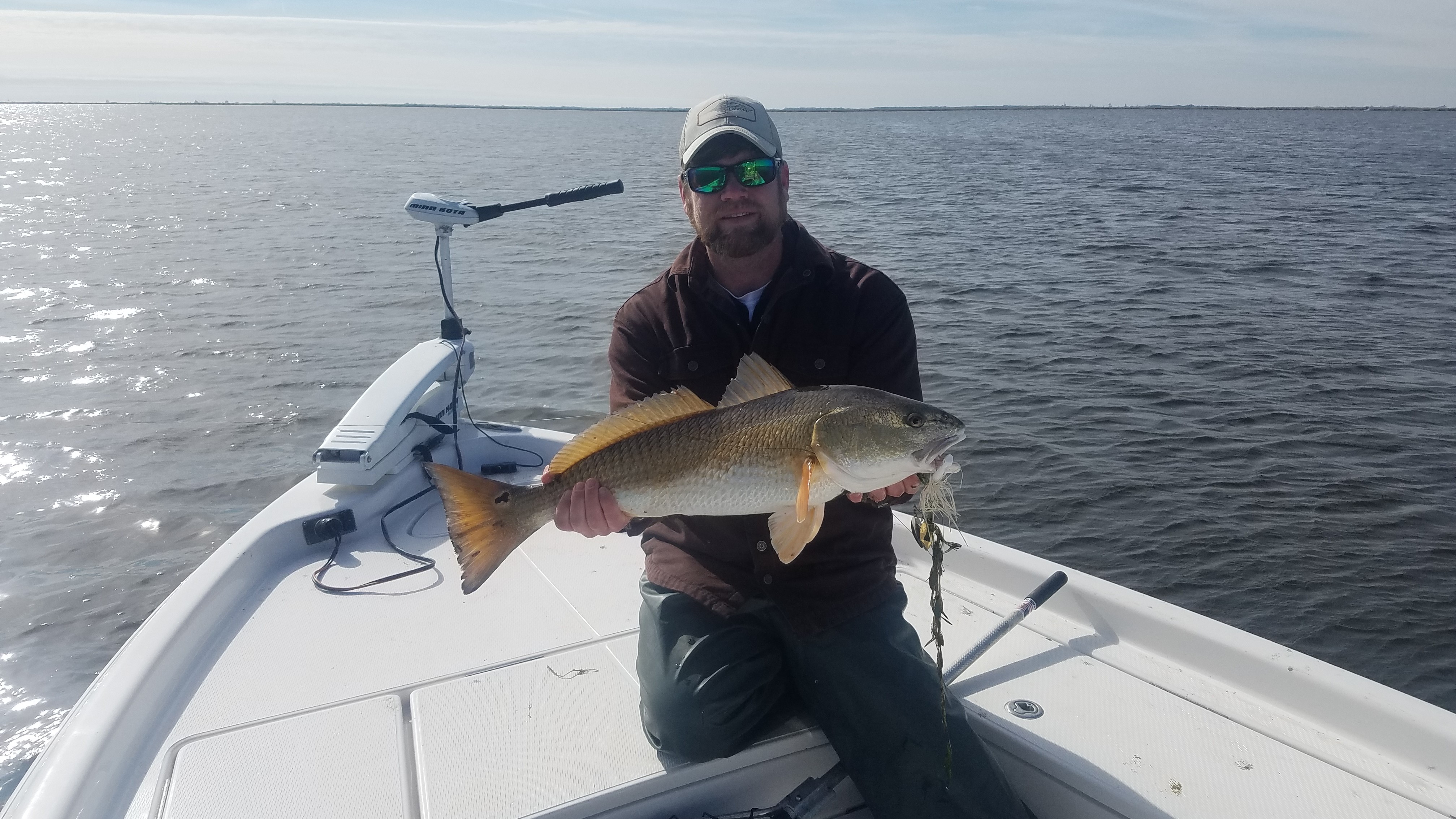 Redfish caught by angler in Belle Chasse