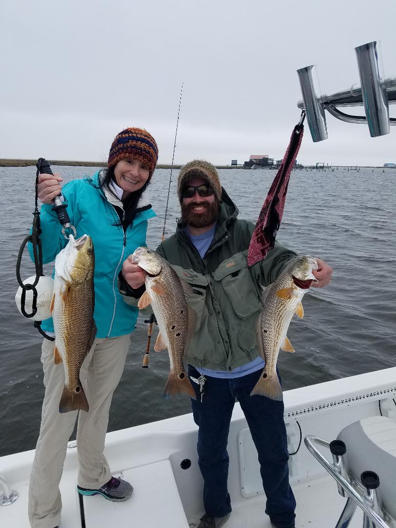 3 redfish caught in LA