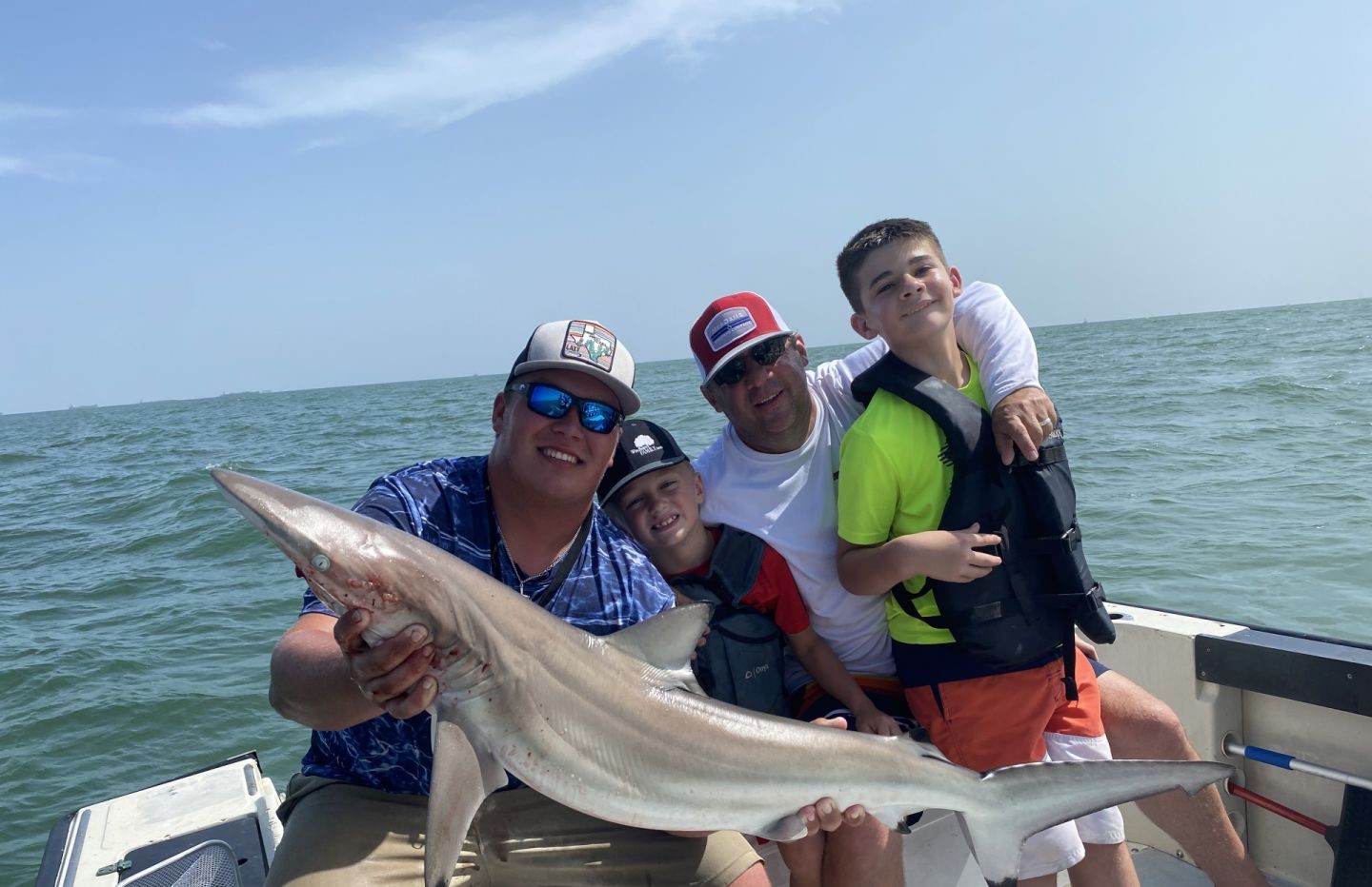 Blacktip shark caught fishing in Galveston