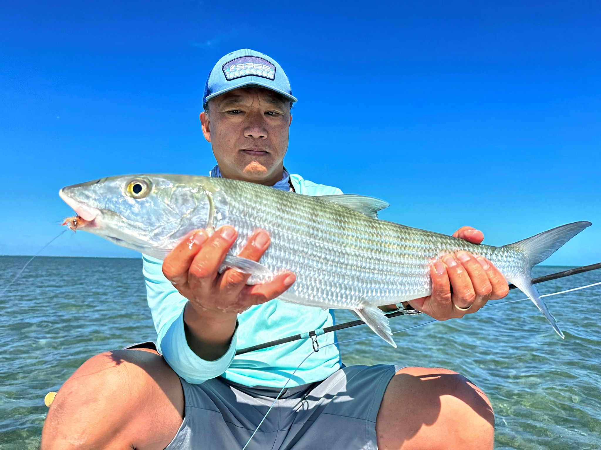 South Florida inshore fishing charter boat on Biscayne Bay targeting tarpon, snook, and redfish