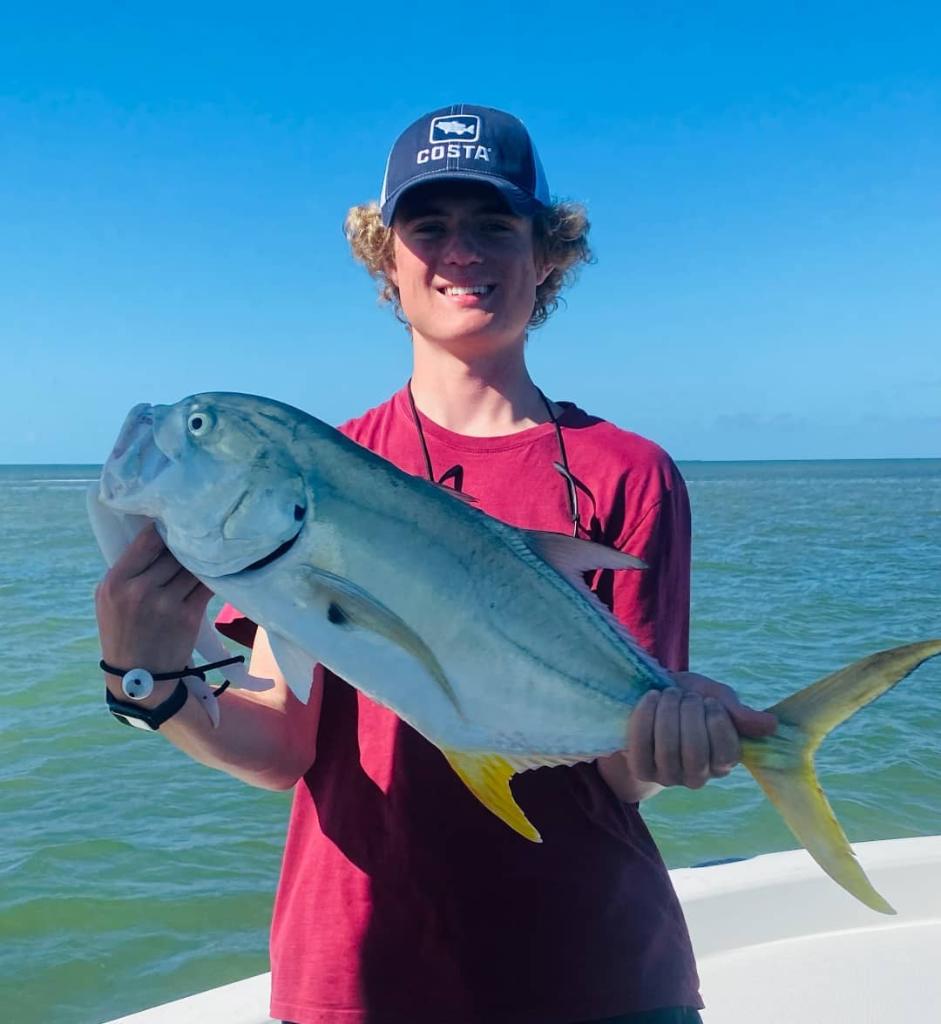 Successful angler fishing in Florida