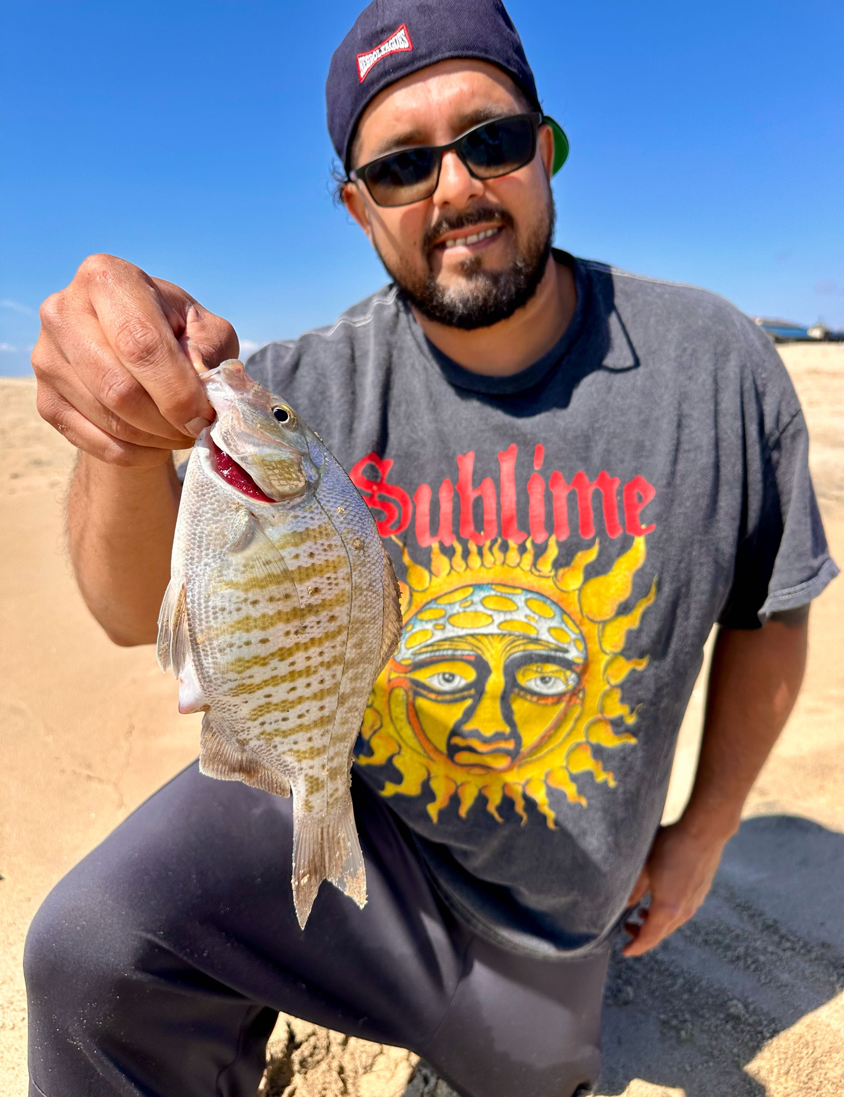 A single angler fishing in CA