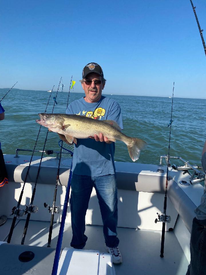 A lone pike-perch fish caught in OH
