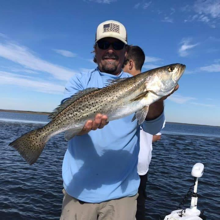 Spotted weakfish, 28 inches, caught fishing in FL