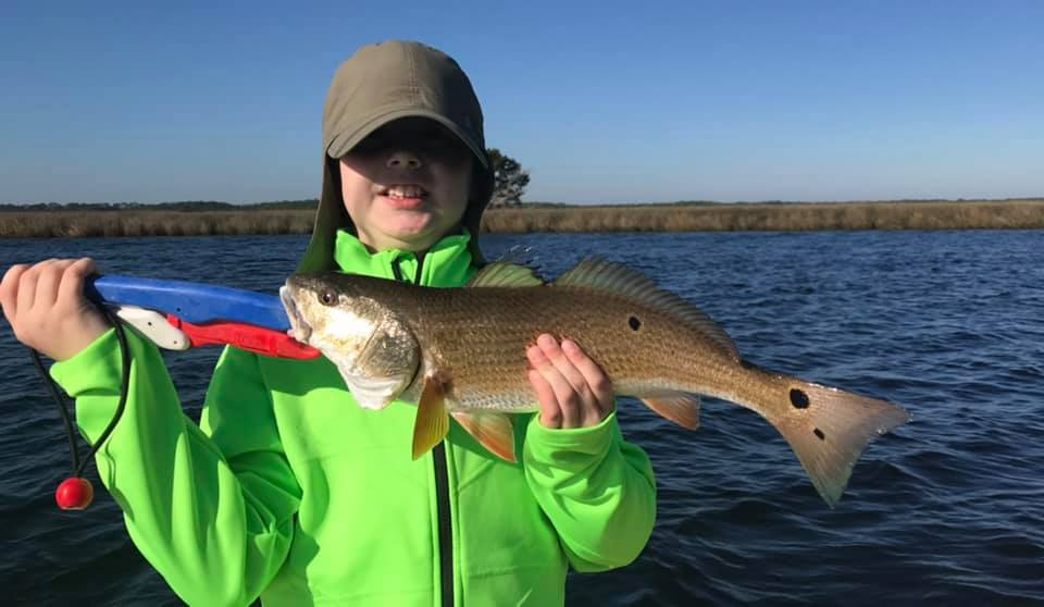 Redfish caught by angler in Florida waters