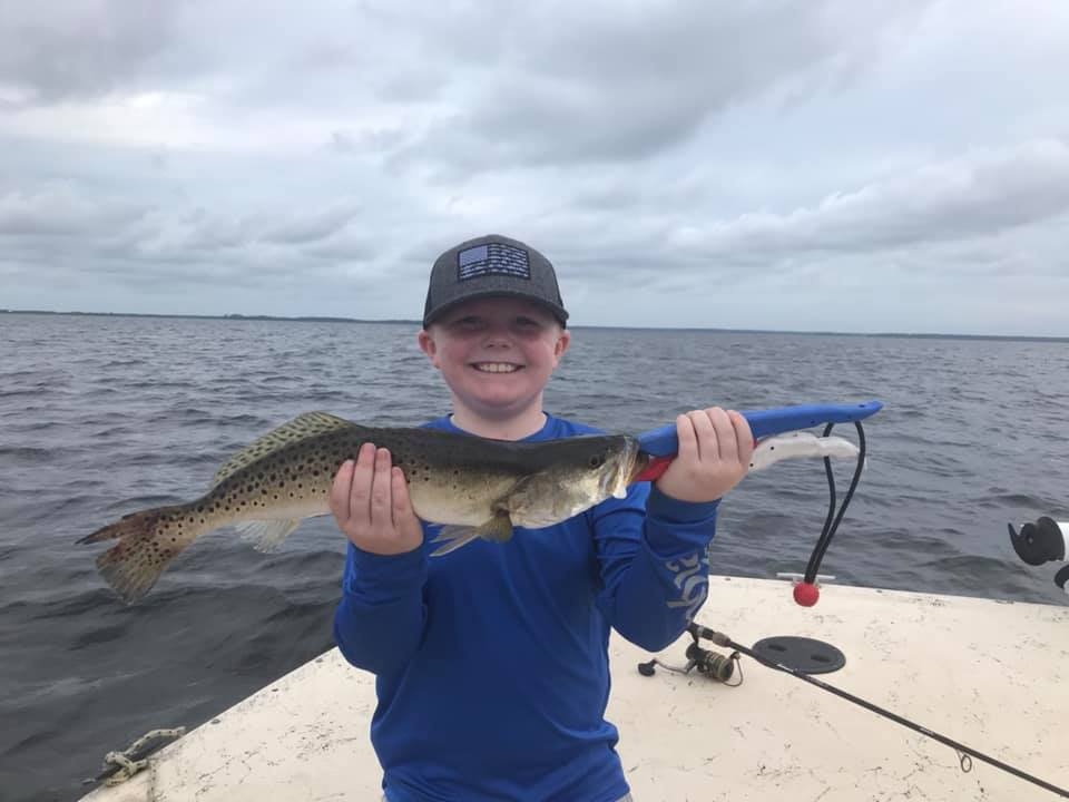 Spotted Weakfish, 20 inches, caught fishing in FL