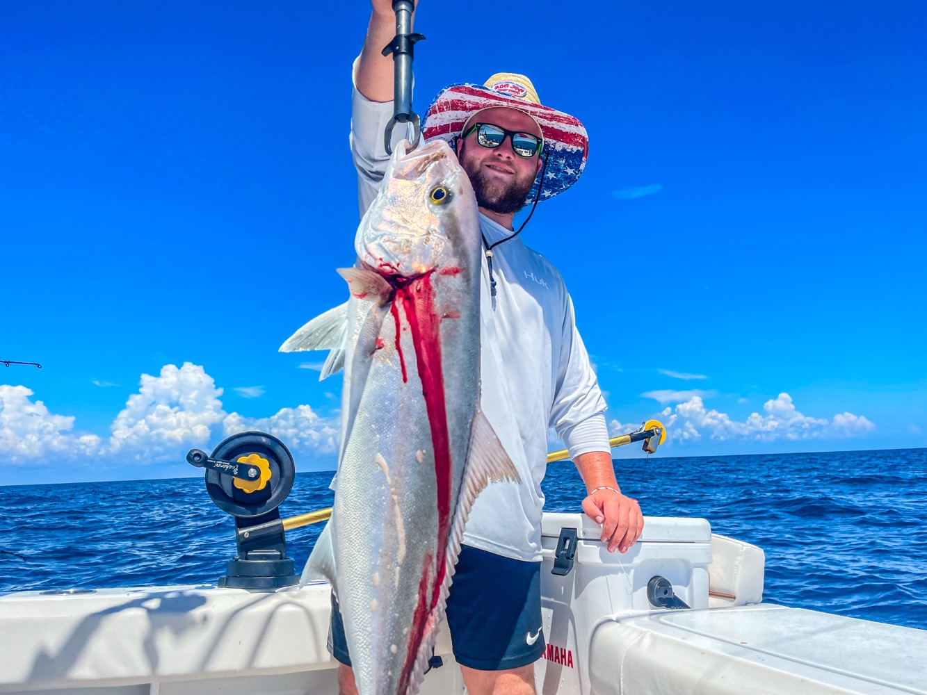 Angler with big fish in Port Canaveral