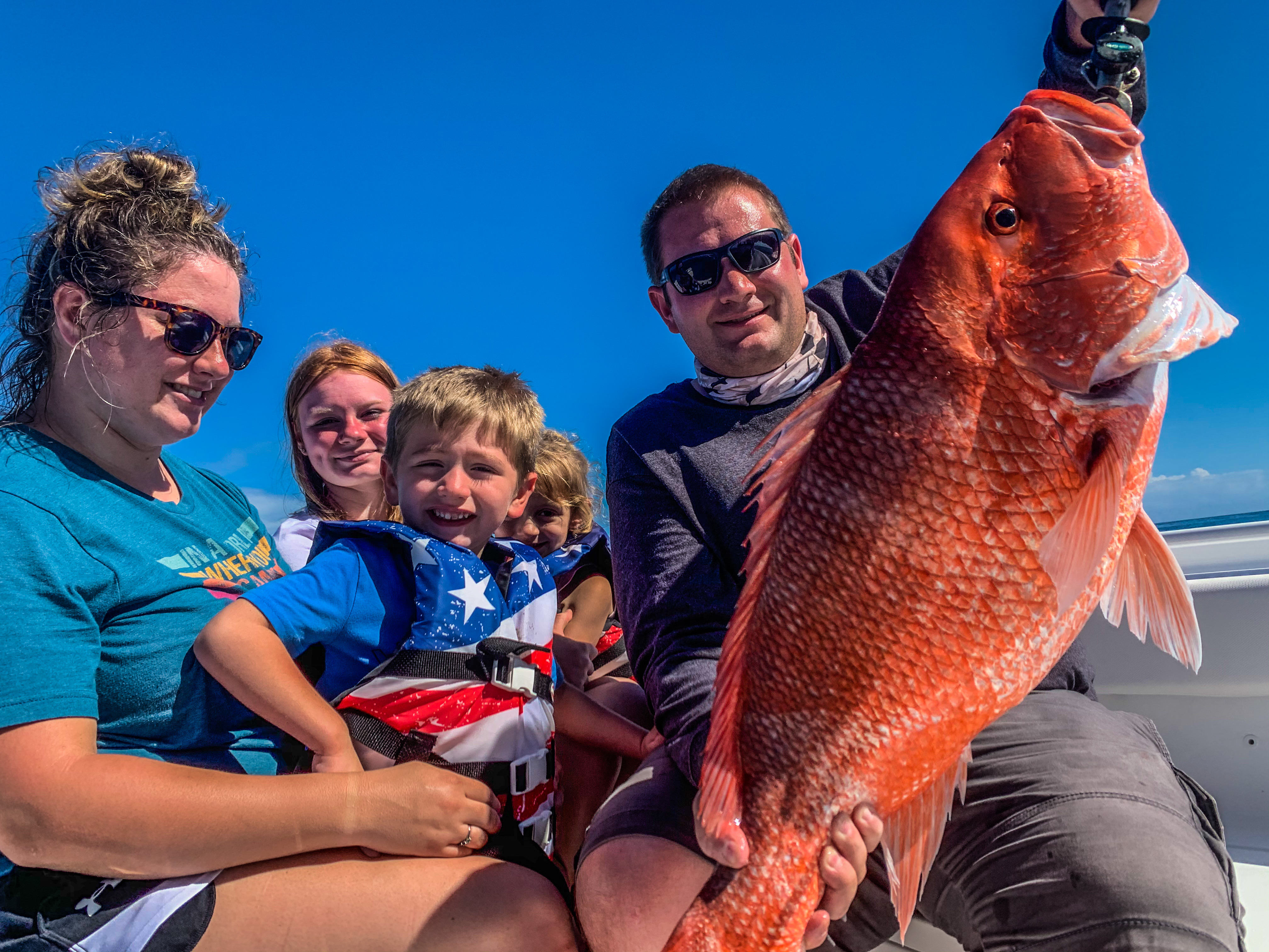 Anglers enjoying a day of fishing in Florida
