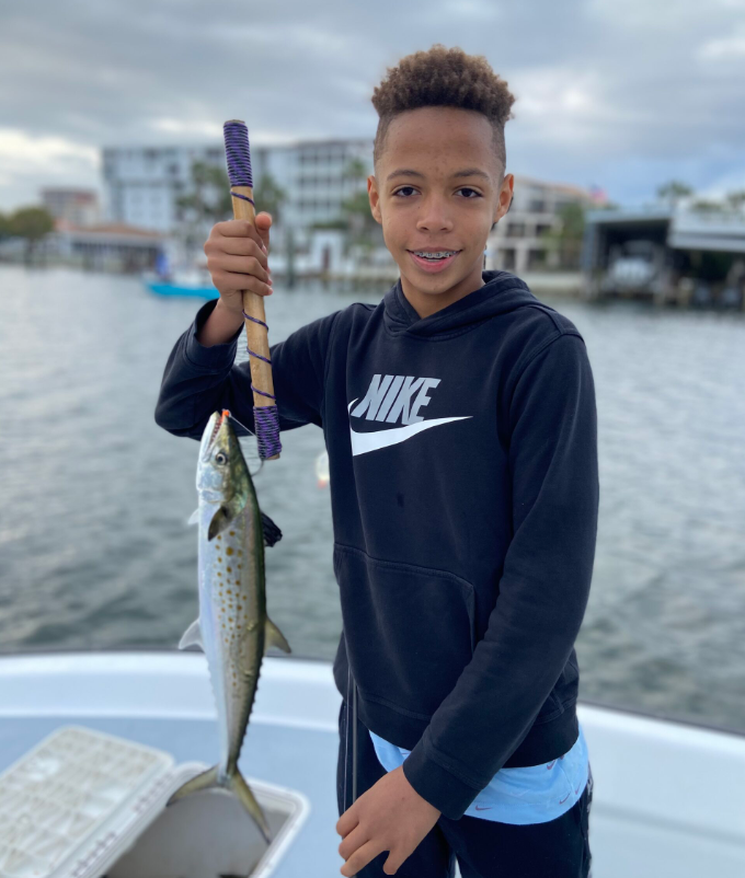 A Spanish Mackerel caught while fishing in FL