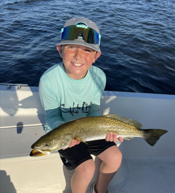 Spotted Weakfish caught while fishing on Okaloosa Island