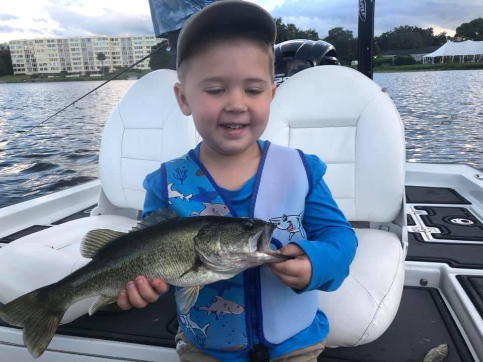 Largemouth bass caught while fishing in FL